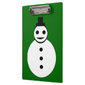 Lächelnd Weihnachten Snowman Clipboard Klemmbrett (Links)