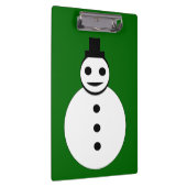Lächelnd Weihnachten Snowman Clipboard Klemmbrett (Rechts)