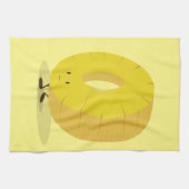 Lächelnde Ananas-Scheibe Küchentuch (Horizontal)