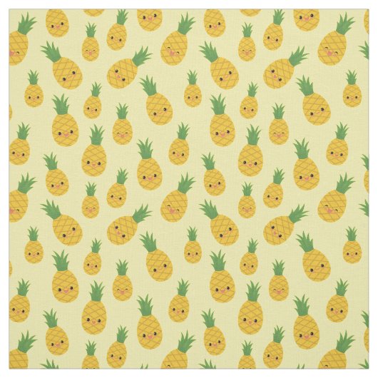 Lächelnde Ananas Stoff (Muster)