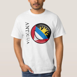 Lächelnde Antigua und Barbuda-Flagge T-Shirt