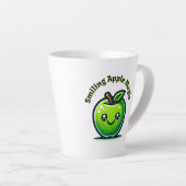 Lächelnde Apfelmagie Milchtasse (Rechte Ecke)