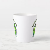 Lächelnde Apfelmagie Milchtasse (Vorderseite)