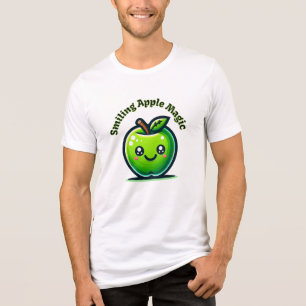 Lächelnde Apfelmagie Tri-Blend Shirt