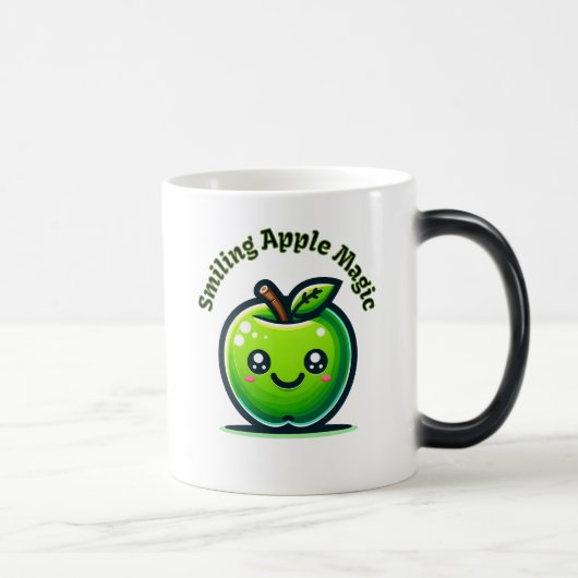 Lächelnde Apfelmagie Verwandlungstasse (Rechts)