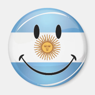 Lächelnde Argentinien-Flagge Magnet