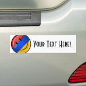 Lächelnde armenische Flagge Autoaufkleber (Auf Auto)