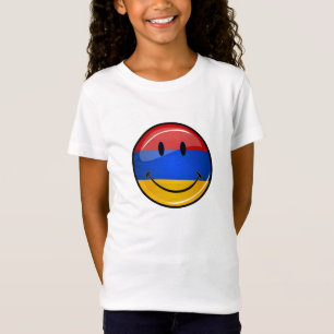 Lächelnde armenische Flagge T-Shirt