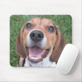 Lächelnde Beagle-Mausunterlage Mousepad (Mit Mouse)