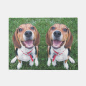 Lächelnde Beagle-Welpen-Tür-Matte Fußmatte (Vorderseite)