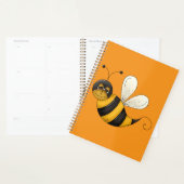 Lächelnde Biene Lustiger Hummel-Charakter Planer (Anzeige)