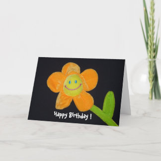 lächelnde Blume Karte
