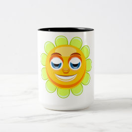 Lächelnde Blume Tasse
