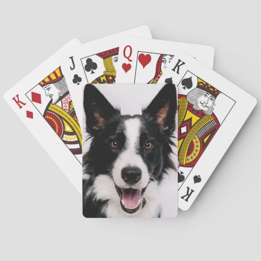 Lächelnde Border-Collie Getty Bild-| A Spielkarten (Rückseite)