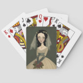 Lächelnde Bride Playing Cards Spielkarten (Rückseite)