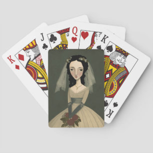 Lächelnde Bride Playing Cards Spielkarten