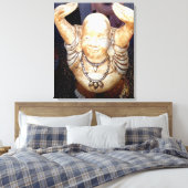 Lächelnde Buddha gewickelt Leinwand (Insitu (Schlafzimmer))