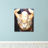 Lächelnde Buddha gewickelt Leinwand (Insitu (Holzboden))