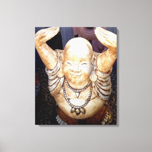 Lächelnde Buddha gewickelt Leinwand (Vorderseite)