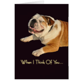 Lächelnde Bulldogge