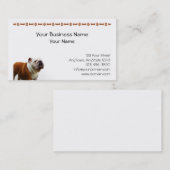 Lächelnde Bulldogge Visitenkarte (Vorne/Hinten)