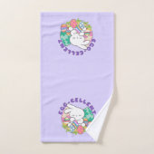 Lächelnde Bunny & Ostereier - Eierkeller Frühling Badhandtuch Set (Handtuch)