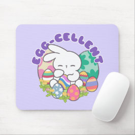Lächelnde Bunny & Ostereier - Eierkeller Frühling Mousepad
