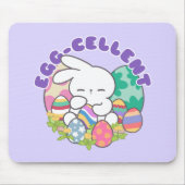 Lächelnde Bunny & Ostereier - Eierkeller Frühling Mousepad (Vorne)