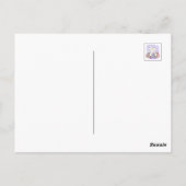 Lächelnde Bunny & Ostereier - Eierkeller Frühling Postkarte (Rückseite)