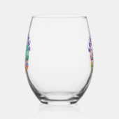 Lächelnde Bunny & Ostereier - Eierkeller Frühling Weinglas Ohne Stiel (Rechts)