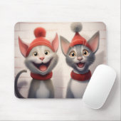 Lächelnde Cartoon mit Rothaat und Lärm Mousepad (Mit Mouse)