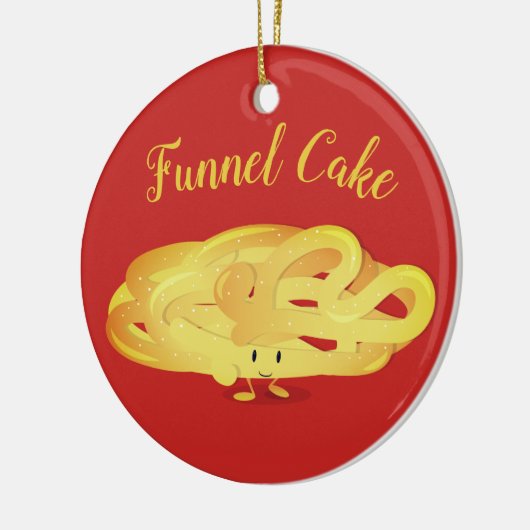 Lächelnde Charakter | des Trichter-Kuchens Keramik Ornament (Links)