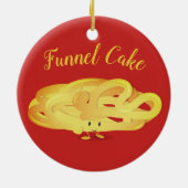 Lächelnde Charakter | des Trichter-Kuchens Keramik Ornament (Hinten)