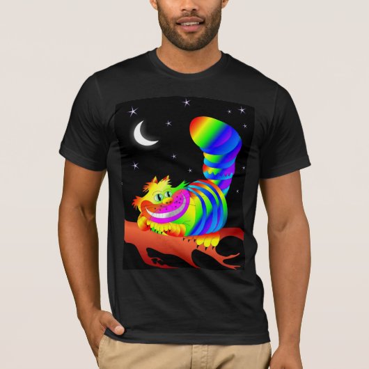 Lächelnde Cheshire Cat T - Shirt (Vorderseite)