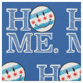 Lächelnde Chicago-Flagge Housewarmer Stoff (Nahaufnahme)