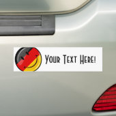 Lächelnde deutsche Flagge Autoaufkleber (Auf Auto)