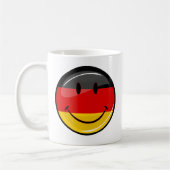 Lächelnde deutsche Flagge Kaffeetasse (Links)