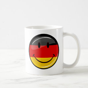 Lächelnde deutsche Flagge Kaffeetasse