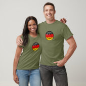 Lächelnde deutsche Flagge T-Shirt (Unisex)