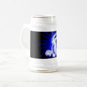 Lächelnde Dolphin Bierglas (Vorderseite Links)