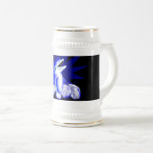 Lächelnde Dolphin Bierglas (VorderseiteRechts)