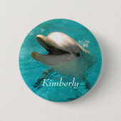 Lächelnde Dolphin Button (Vorderseite)