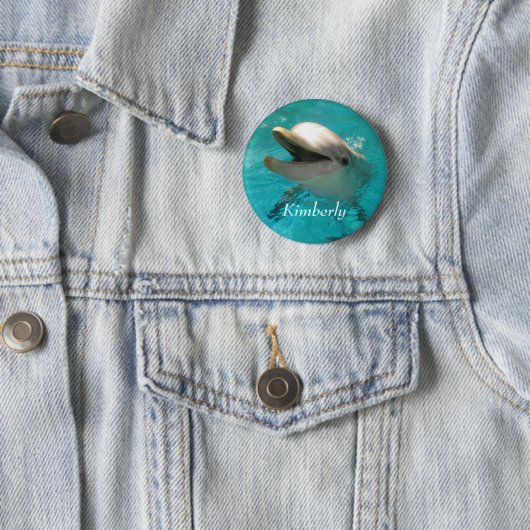 Lächelnde Dolphin Button (Beispiel)