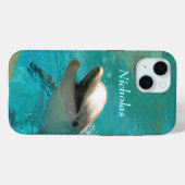 Lächelnde Dolphin Case-Mate iPhone Hülle (Rückseite (Horizontal))