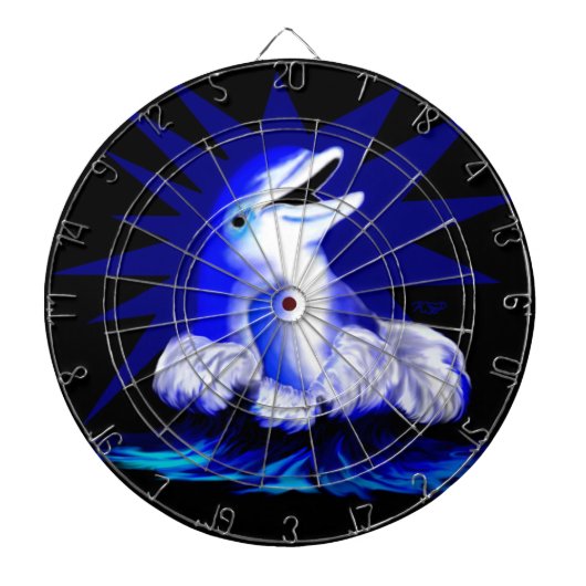 Lächelnde Dolphin Dartscheibe (vorne)