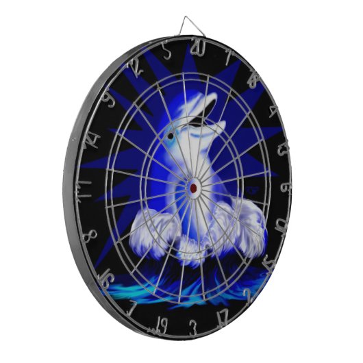 Lächelnde Dolphin Dartscheibe (Vorderseite Links)