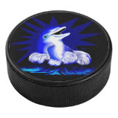Lächelnde Dolphin Eishockey Puck (3/4)