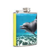 Lächelnde Dolphin Flachmann (Rechts)