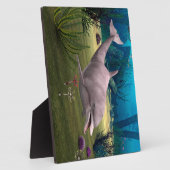 Lächelnde Dolphin Fotoplatte (Seite)