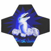 Lächelnde Dolphin Fußball (Flach)